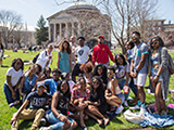 Photo: Students on the Shaw Quad