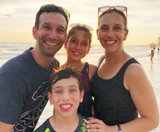 Photo of Holly Schwartz and family